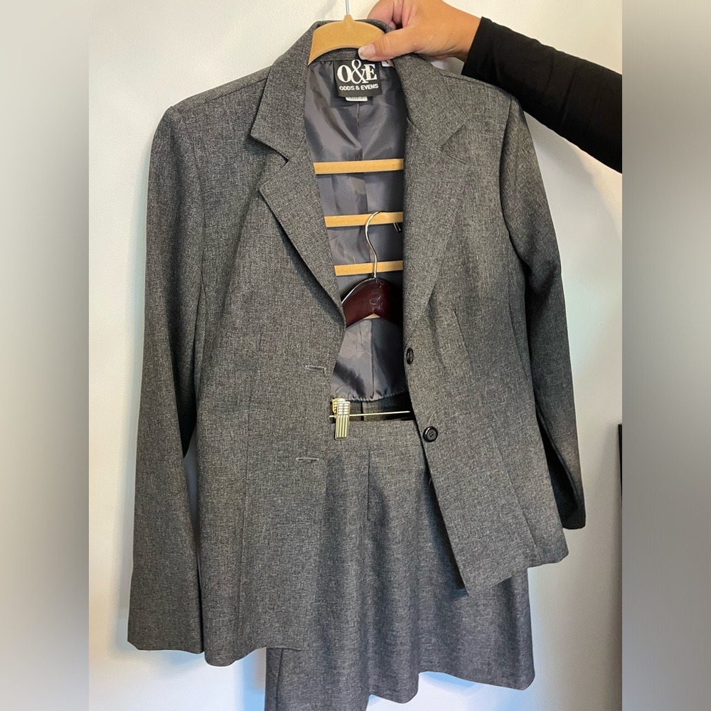 Odds & Evens Suit Jacket with matching skirt